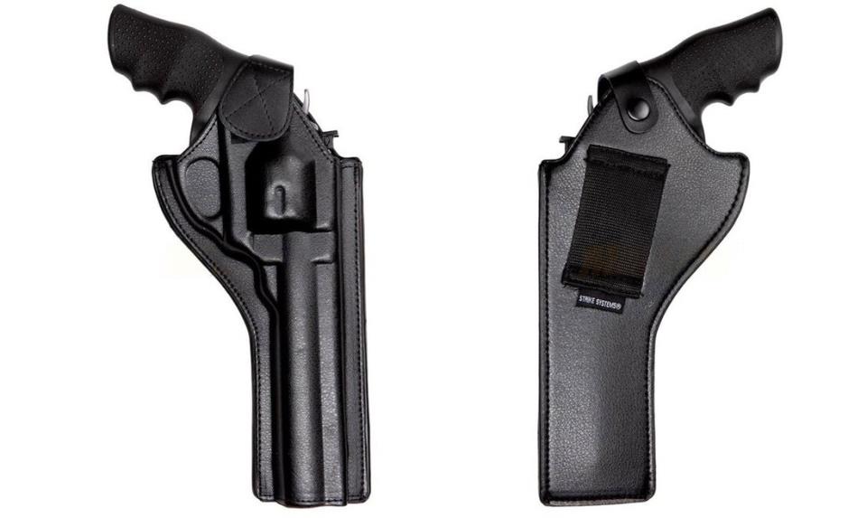 NEW) ASG Dan Wesson Revolver Case Wth Logo, Plastc, Black, 3.3"x9